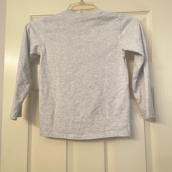 Kids Headquarters Gray Motorcycle Graphic Long Sleeve Tee - Picture 2 of 2